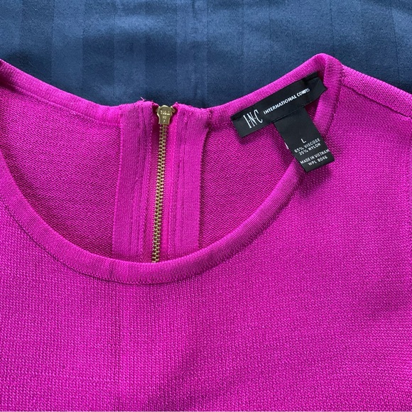 INC pink cold shoulder 3/4 sleeve top - Picture 8 of 8